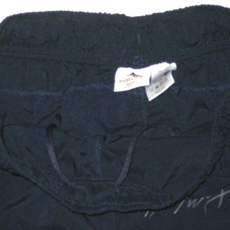 Max Moroff Practice Worn & Signed Official Blue & Gray Columbus Clippers Augusta Large Shorts