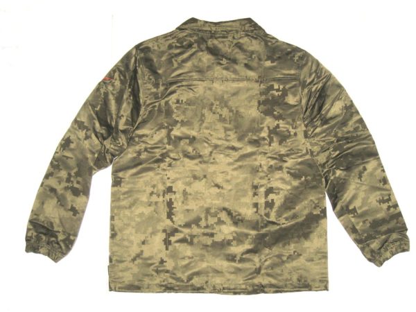 Alex Tanney Player Issued New York Giants #3 Camo 2019 Salute to Service Sideline Full-Snap Nike Lightweight XL Jacket