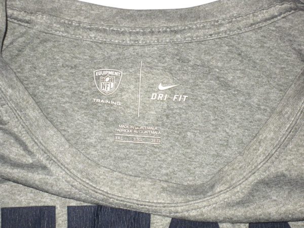 Cole Wick 2019 Training Camp Worn & Signed Official Tennessee Titans Nike Dri-Fit 3XL Shirt