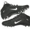Cole Wick Detroit Lions Rookie Game Worn & Signed Black & White Nike Alpha Cleats