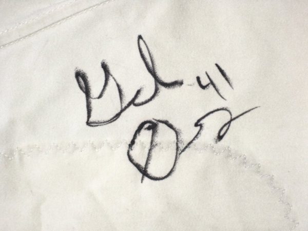 Gerald Owens Game Used & Signed Official White Michigan State Spartans Nike Pants