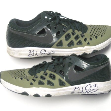 Gerald Owens Team Issued & Signed Official Michigan State Spartans Nike Train Speed 4 Week Zero Shoes