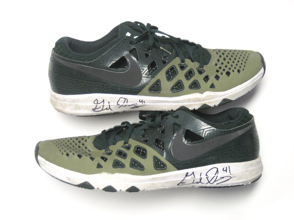 Gerald Owens Team Issued & Official Michigan State Spartans Nike Train Speed 4 Week Zero Shoes - Big Dawg Possessions