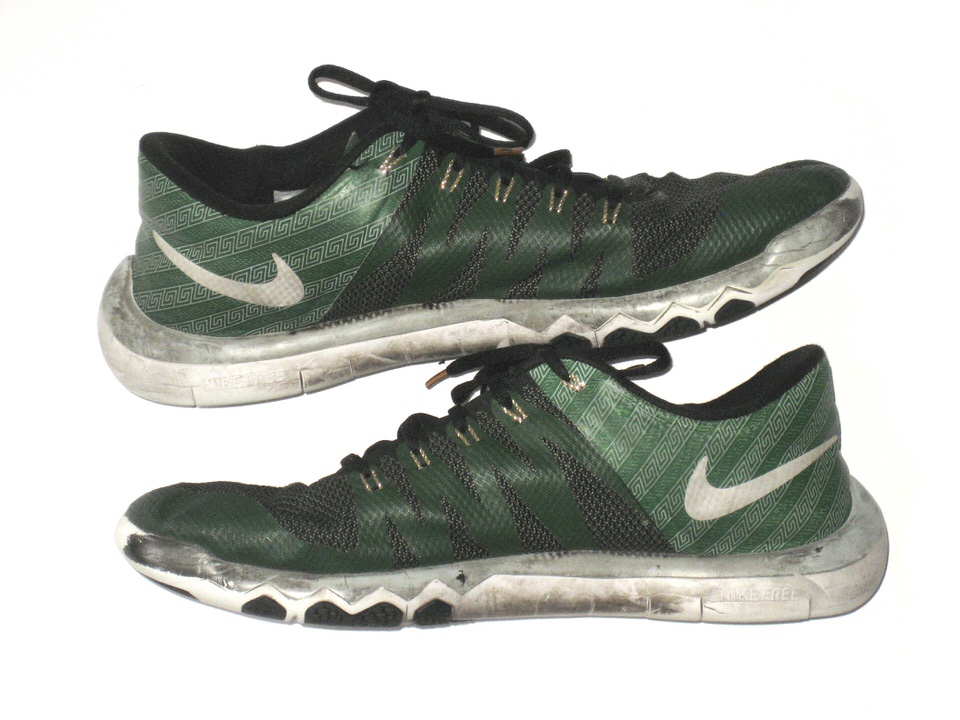 Gerald Owens Worn & Michigan State Spartans Nike Free Trainer 5.0 V6 Zero Collection Shoes - Size 14 - Big Dawg