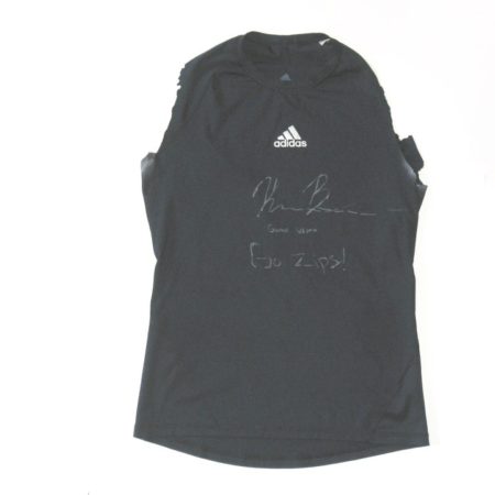 Kyron Brown Akron Zips Game Worn & Signed Blue Adidas Techfit Compression Shirt