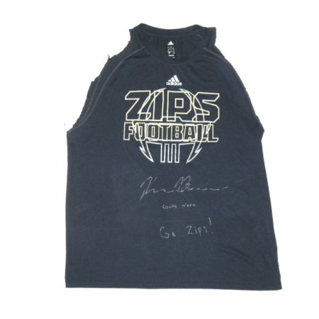 Kyron Brown Game Worn & Signed Official Akron Zips Football Adidas Climalite Shirt