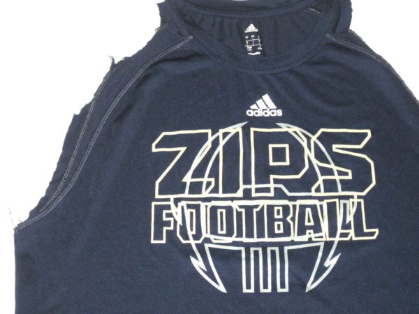 Kyron Brown Game Worn & Signed Official Akron Zips Football Adidas Climalite Shirt