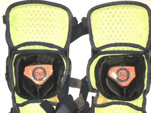 Mickey Gasper 2019 Charleston RiverDogs Game Worn & Signed All-Star 7 AXIS LG40WPRO Catchers Leg Guards