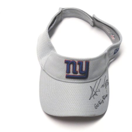 Alex Tanney 2018 Training Camp Worn & Signed Official Gray New York Giants New Era Visor