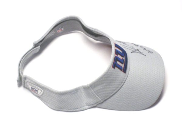 Alex Tanney 2018 Training Camp Worn & Signed Official Gray New York Giants New Era Visor