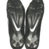 Cole Wick Detroit Lions Rookie Game Worn & Signed Black & White Nike Alpha Cleats - Image 12