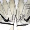 Henry Anderson New York Jets 2019 Game Worn & Signed White, Black & Gray Nike Gloves - Image 3