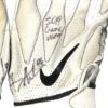 Henry Anderson New York Jets 2019 Game Worn & Signed White, Black & Gray Nike Gloves
