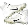 Henry Anderson New York Jets 2019 Practice Worn & Signed White, Gray & Black Nike Alpha Menace Elite 2 Cleats