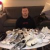 Henry Anderson with New York Jets 2019 Practice Worn & Signed White, Gray & Black Nike Alpha Menace Elite 2 Cleats