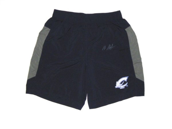 Max Moroff Practice Worn & Signed Official Blue & Gray Columbus Clippers Augusta Large Shorts