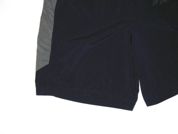 Max Moroff Practice Worn & Signed Official Blue & Gray Columbus Clippers Augusta Large Shorts