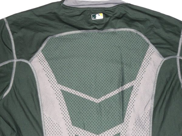 Billy Burns Game Worn & Signed Official Oakland Athletics #1 Nike Pro Fitted Dri-Fit Large Shirt