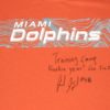 Frank Ginda 2018 Training Camp Worn & Signed Official Miami Dolphins #58 Nike Dri-Fit XL Shirt
