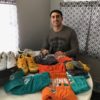Frank Ginda with 2018 Training Camp Worn & Signed Official Miami Dolphins #58 Nike Dri-Fit XL Shirt