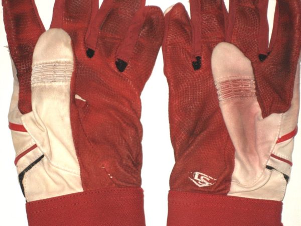 Andrew Moritz 2019 Florida Fire Frogs Game Worn & Signed Louisville Slugger Prime Batting Gloves