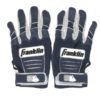 Max Moroff 2019 Cleveland Indians Game Worn & Signed Blue & White Franklin Batting Gloves