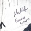 Max Moroff 2019 Cleveland Indians Game Worn & Signed Blue & White Franklin Batting Gloves