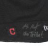 Max Moroff 2019 Dugout Worn & Signed Official Navy Cleveland Indians New Era On-Field Sport Cuffed Knit Hat