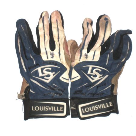 Andrew Moritz UNC Greensboro Spartans Game Worn & Signed Louisville Slugger Batting Gloves