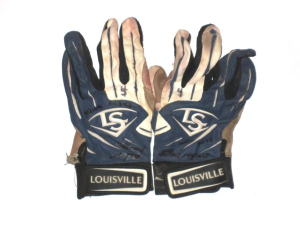 Andrew Moritz UNC Greensboro Spartans Game Worn & Signed Louisville Slugger Batting Gloves
