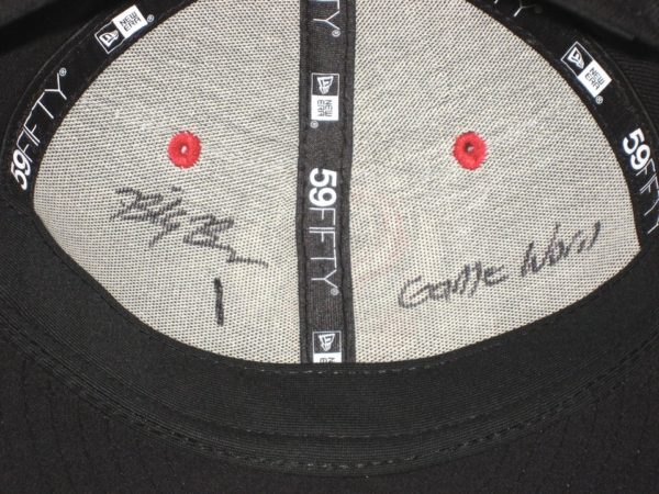 Billy Burns Game Worn & Signed Official Black Nashville Sounds New Era 59FIFTY Hat