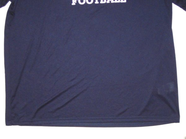 Dieter Eiselen Practice Worn & Signed Official Blue Yale Bulldogs Football Under Armour 2XL Shirt