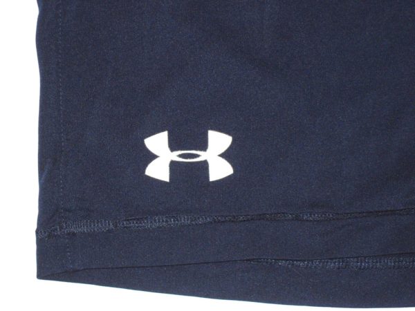 Dieter Eiselen Practice Worn & Signed Official Blue Yale Bulldogs Football Under Armour HeatGear 3XL Shorts