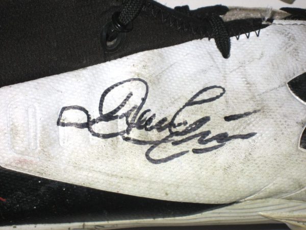 Dieter Eiselen Yale Bulldogs Game Worn & Signed White & Black Under Armour Highlight Select MC Football Cleats