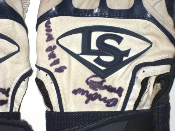 Andrew Moritz 2019 Rome Braves Game Worn & Signed Louisville Slugger Prime Gloves