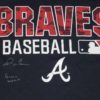 Drew Lugbauer Game Worn & Signed Official Blue Atlanta Braves Nike Dri-Fit XXL Shirt - Image 2