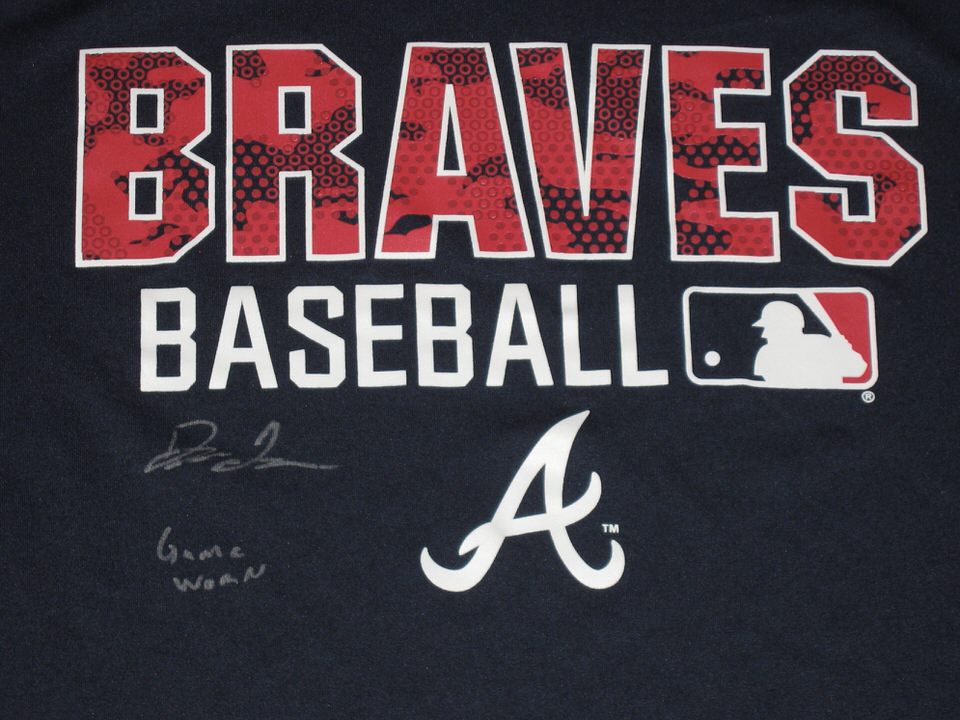 Drew Lugbauer 2023 Spring Training Worn & Signed Official Blue Atlanta  Braves Baseball Nike Dri-Fit XL Shirt - Big Dawg Possessions