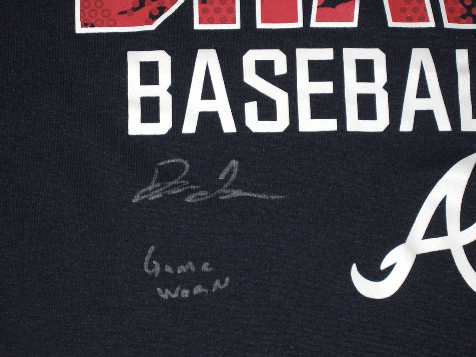 Drew Lugbauer 2023 Spring Training Worn & Signed Official Atlanta Braves  Baseball Long Sleeve Nike Dri-Fit XL Shirt - Big Dawg Possessions