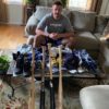 Drew Lugbauer Game Worn & Signed Official Blue Atlanta Braves Nike Dri-Fit XXL Shirt - Image 9