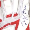 Trey Harris 2019 Florida Fire Frogs Game Worn & Signed White, Gray & Red Mizuno Batting Gloves - Image 3
