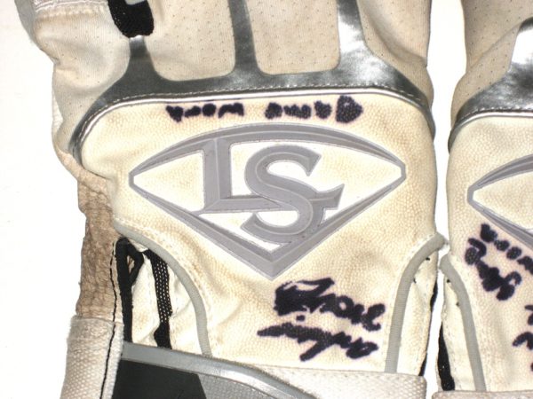 Andrew Moritz 2019 Florida Fire Frogs Game Worn & Signed Louisville Slugger Prime Batting Gloves