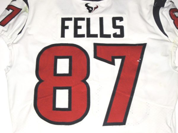 Darren Fells 2019 Game Used & Signed White Houston Texans Nike Jersey