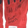 Max Moroff 2019 Cleveland Indians Game Worn & Signed Red & Black Lizard Skins Batting Gloves - Image 4
