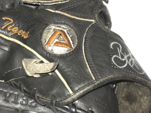 Bryce Hensley A.C Reynolds Rockets Game Used & Signed Black Akadema Baseball Glove - Several Inscriptions!