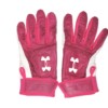 Max Moroff Columbus Clippers Game Worn & Signed Pink, White & Gray Under Armour Batting Gloves - Image 2