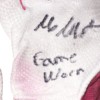 Max Moroff Columbus Clippers Game Worn & Signed Pink, White & Gray Under Armour Batting Gloves