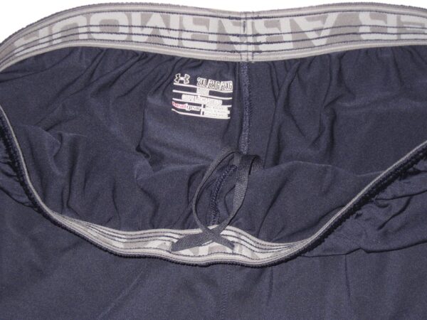 Dieter Eiselen Practice Worn & Signed Official Blue Yale Bulldogs Football Under Armour HeatGear 2XL Shorts