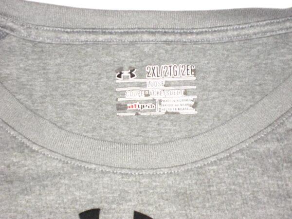 Dieter Eiselen Practice Worn & Signed Official Gray Yale Bulldogs Football Under Armour 2XL Shirt