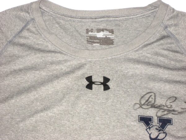 Dieter Eiselen Practice Worn & Signed Official Gray Yale Bulldogs Football Under Armour 2XL Shirt