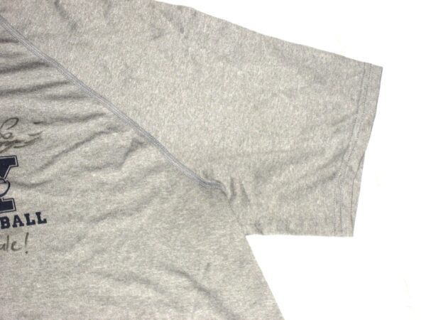 Dieter Eiselen Practice Worn & Signed Official Gray Yale Bulldogs Football Under Armour 2XL Shirt